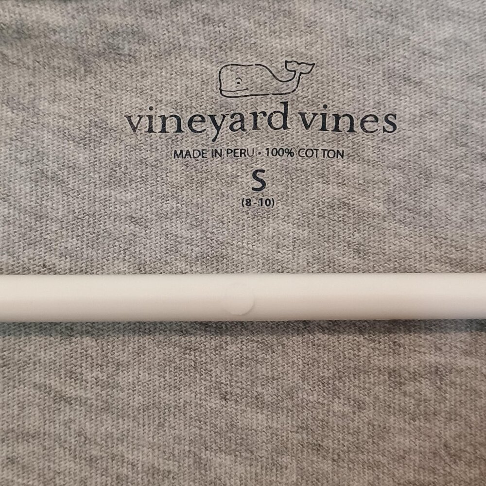Vineyard Vines/T Shirt/Kids S/Gray Blue Graphic Long Sleeve - Picture 2 of 8